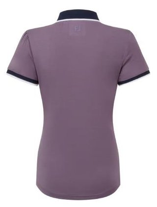 FootJoy Cap Sleeve Damen Poloshirt, dusty violet/navy
