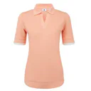 FootJoy Texture Knit Herren Poloshirt, desert peach/white