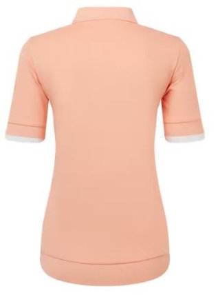 FootJoy Texture Knit Herren Poloshirt, desert peach/white