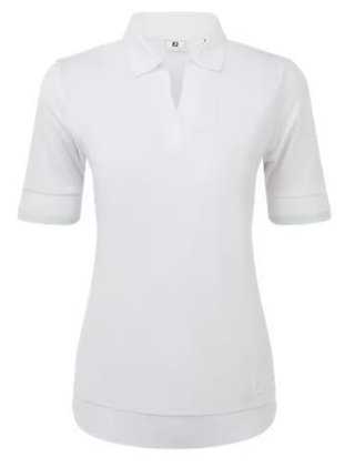 FootJoy Texture Knit Herren Poloshirt, weiss