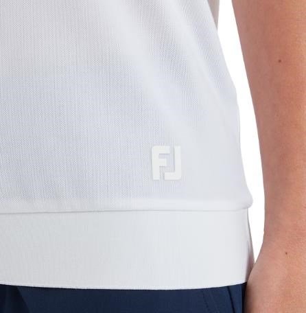FootJoy Texture Knit Herren Poloshirt, weiss