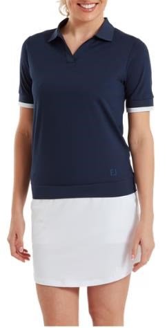FootJoy Texture Knit Damen Poloshirt, dunkelblau