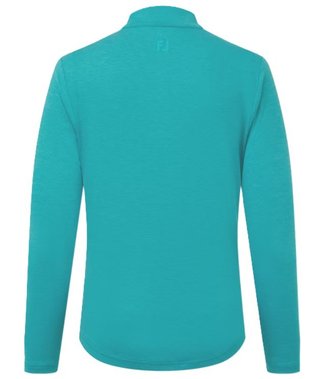 FootJoy 1/4 Zip Blade Collar Midlayer Damen Sweatshirt, tile blue/glacial blue/white