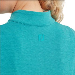 FootJoy 1/4 Zip Blade Collar Midlayer Damen Sweatshirt, tile blue/glacial blue/white