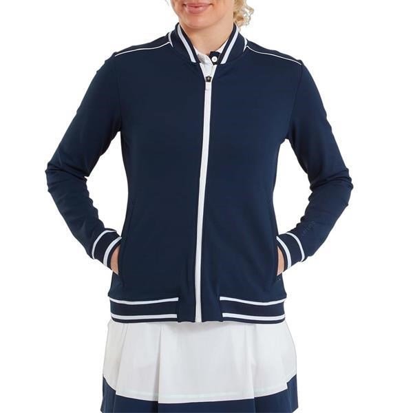 FootJoy Track Damenjacke, dunkelblau/weiss