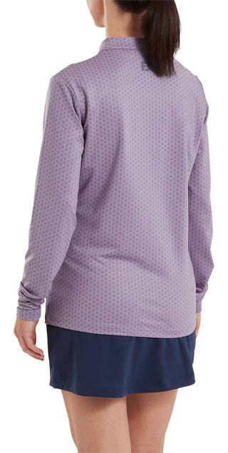FootJoy MIDLAYER FULL ZIP PRINTED Damen Sweatshirt, dusty violet