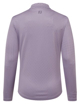 FootJoy MIDLAYER FULL ZIP PRINTED Damen Sweatshirt, dusty violet
