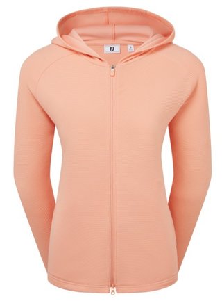 Footjoy Full-Zip Ottoman Hoodie Damen Sweatshirt, desert peach