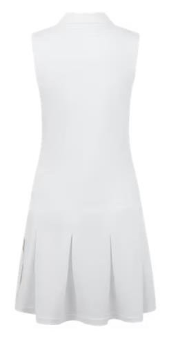 FootJoy Pleated Golfkleid, white/desert peach