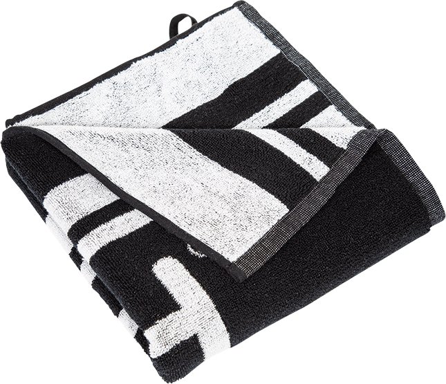JuCad Golf Towel XXL Pro 50x100 cm Handtuch, Schwarz