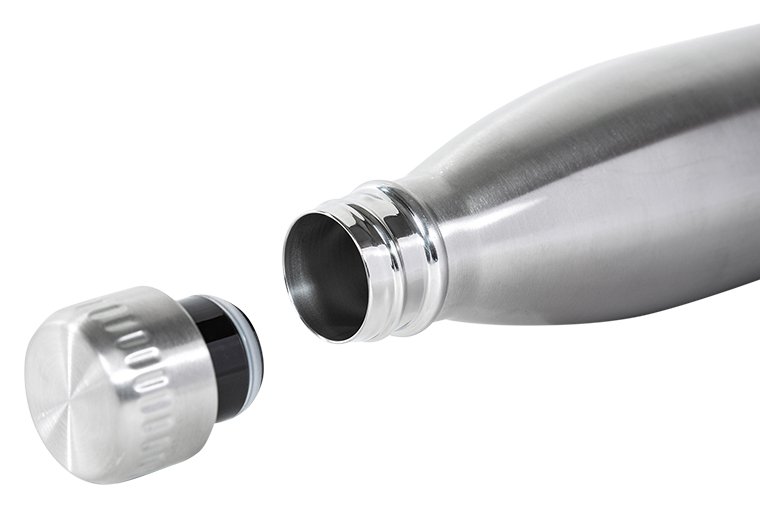 JuCad Edelstahl Isolierflasche, individualisierbar