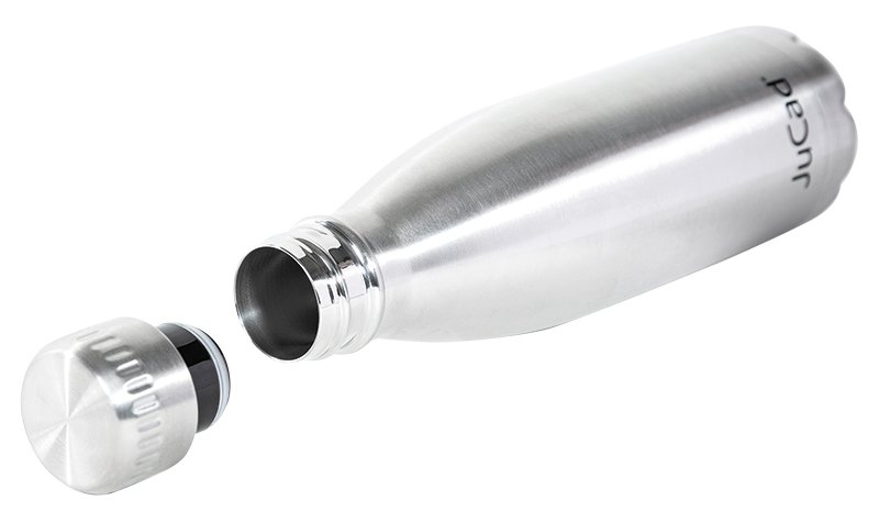 JuCad Edelstahl Isolierflasche, individualisierbar