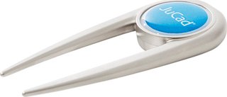 JuCad Divot Tool - Edelstahl, mit magnetischem Ballmarker