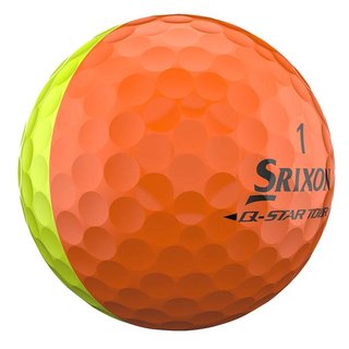 Srixon Q-Star Tour Divide Golfbälle, gelb/orange