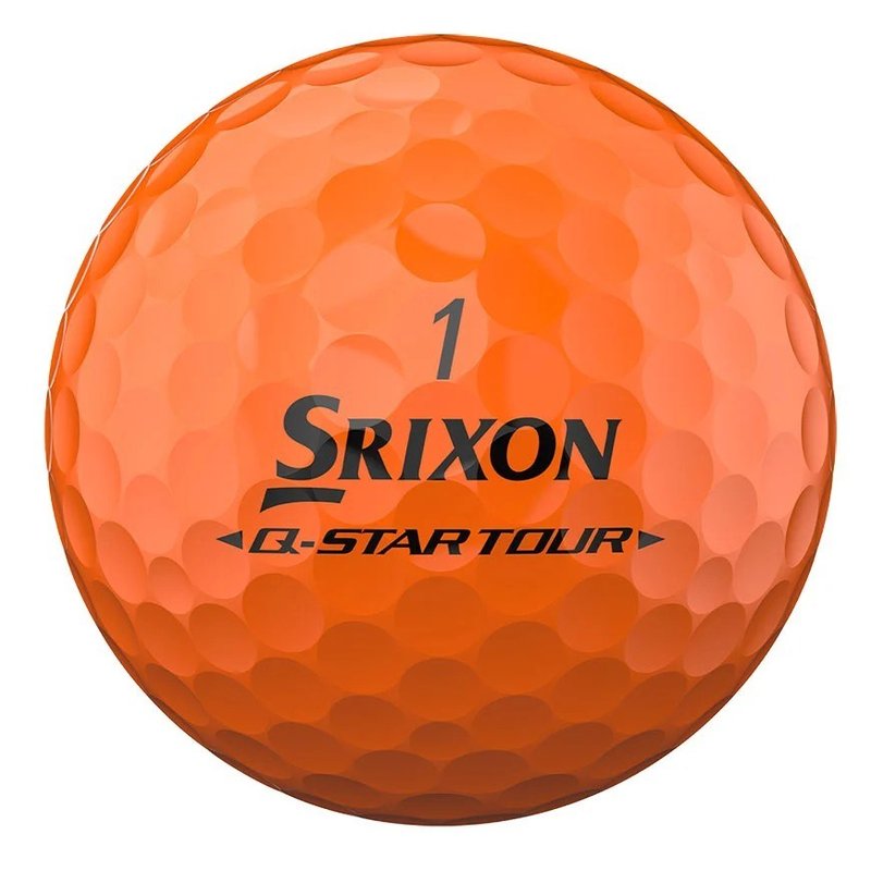 Srixon Q-Star Tour Divide Golfbälle, gelb/orange