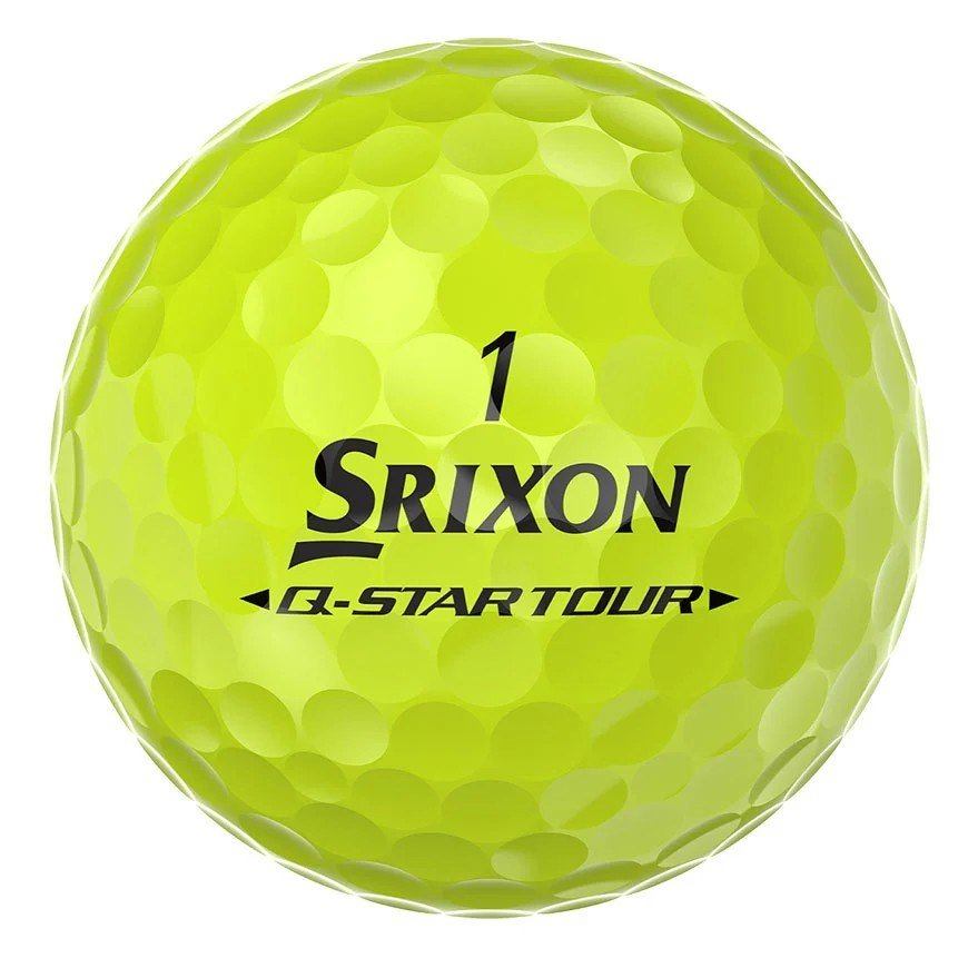 Srixon Q-Star Tour Divide Golfbälle, gelb/orange