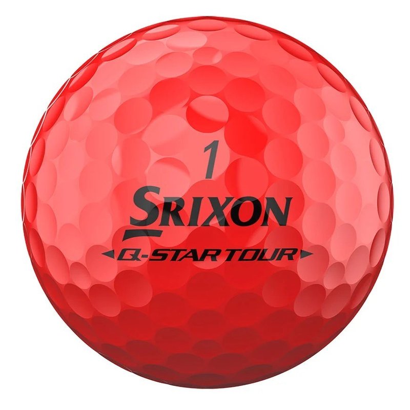Srixon Q-Star Tour Divide Golfbälle, gelb/rot