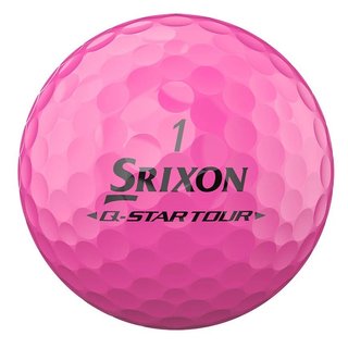 Srixon Q-Star Tour Divide Golfbälle, weiss/rosa