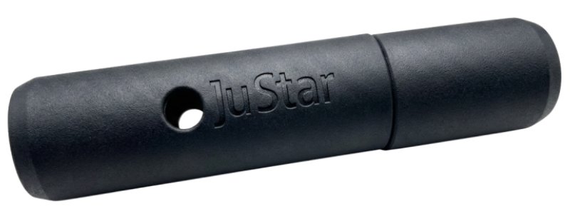 JuStar Ersatzteil gummierter Trolleygriff für elektrische Trolleys JuStar Titan Classic und JuStar Carbon Light, schwarz