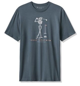 Travis Mathew Lost Swing Tee Herren T- Schirt, mood indigo/vintage indigo
