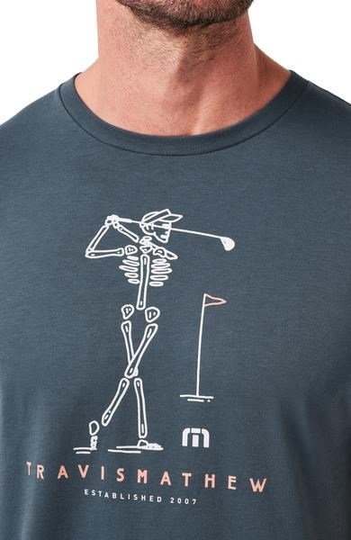 Travis Mathew Lost Swing Tee Herren T- Schirt, mood indigo/vintage indigo