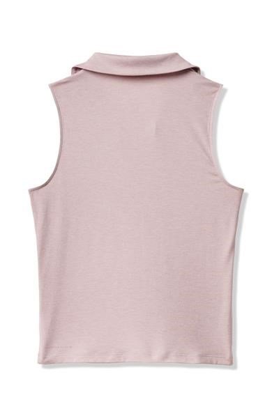Travis Mathew Skyloft Light ärmelloses Damen-Polo, heather violet ice