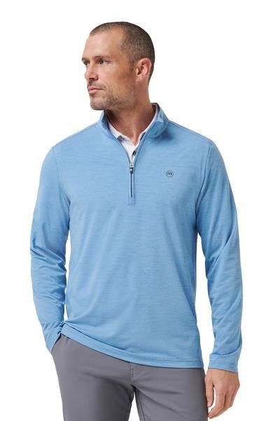 Travis Mathew Heater Pro 1/4Zip Herren Sweatshirt, pacific coast