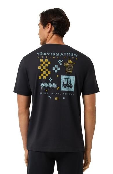 Travis Mathew Beverage Cart Tee Herren T- Schirt, schwarz