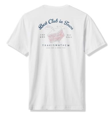 Travis Mathew Founding Member Tee Herren T- Schirt, weiss