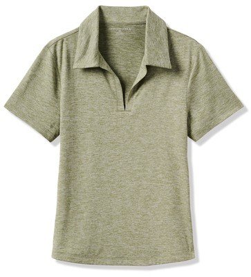 Travis Mathew Skyloft Light Damen Poloshirt, heather oil green