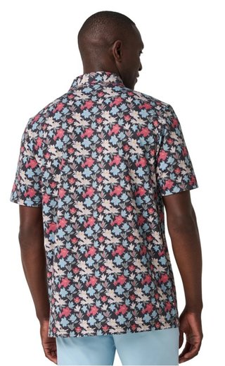 Travis Mathew Featherweight Fairway Fit Herren Poloshirt, black/floral