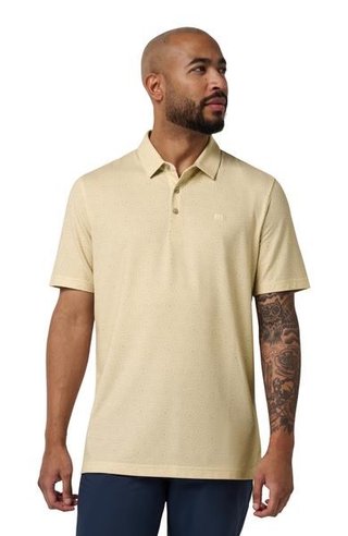 Travis Mathew Featherweight Views Herren Poloshirt, pear sorbet