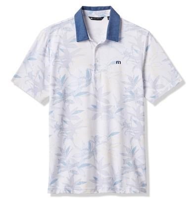 Travis Mathew Featherweight Drift Herren Poloshirt, weiss