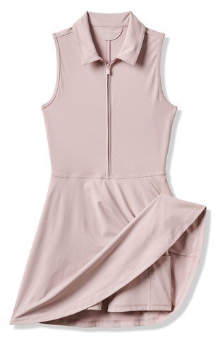 Travis Mathew Moveknit Sleeveless Polo Golfkleid, lila ice