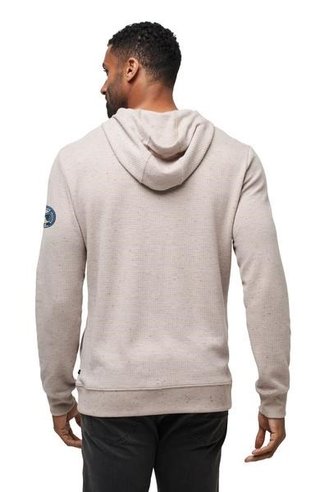 Travis Mathew Cloud Wafle Herren Sweatshirt, oxford tan