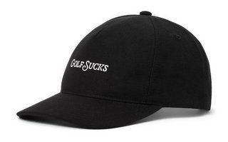 Travis Mathew Golf Sucks Herren Cap, schwarz