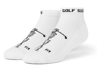 Travis Mathew Golf Sucks Ankle unisex socken, 1paar, weiss