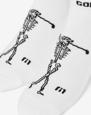 Travis Mathew Golf Sucks Ankle unisex socken, 1paar, weiss