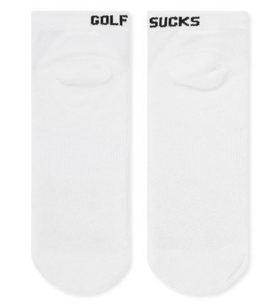Travis Mathew Golf Sucks Ankle unisex socken, 1paar, weiss