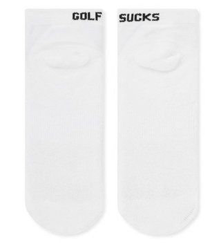 Travis Mathew Golf Sucks Ankle unisex socken, 1paar, weiss