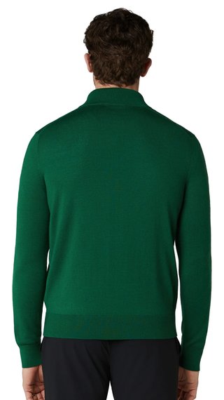 Callaway 1/4 Zip Mock Herren Pullover, deep galapagos green