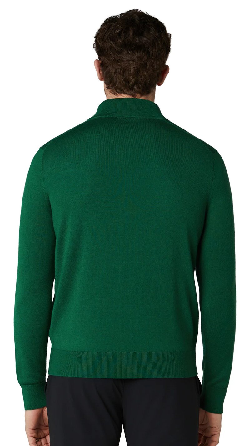 Callaway 1/4 Zip Mock Herren Pullover, deep galapagos green