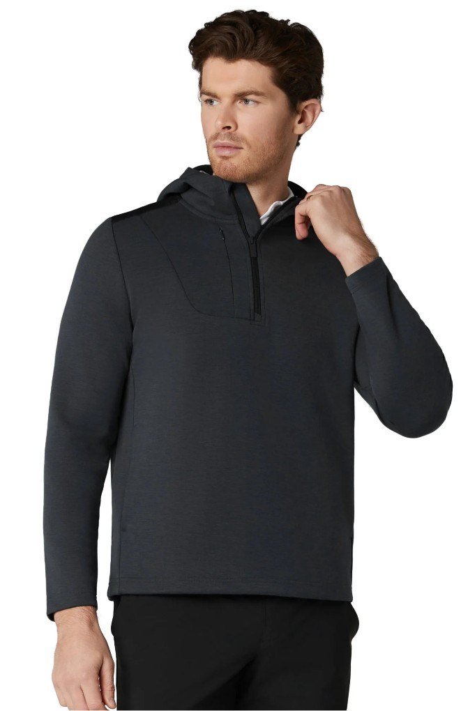 Callaway Soft Touch 1/4 Zip Premium Herren Sweatshirt, black heather
