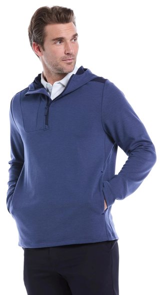 Callaway Soft Touch 1/4 Zip Premium Herren Sweatshirt, dunkelblau