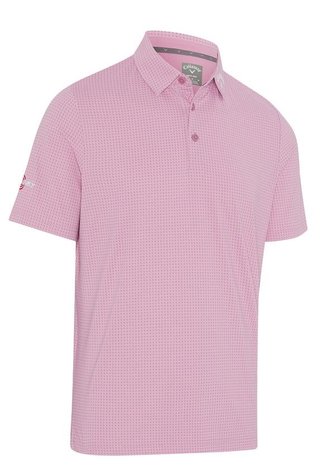 Callaway Odyssey Print Herren Poloshirt, rose bouquet