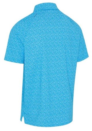 Callaway Tile Gingham Print Herren Poloshirt, brilliant blue