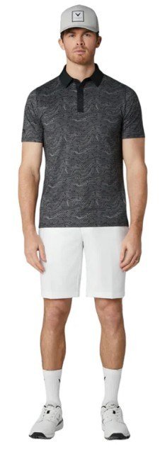 Callaway Hex Marble Herren Poloshirt, caviar