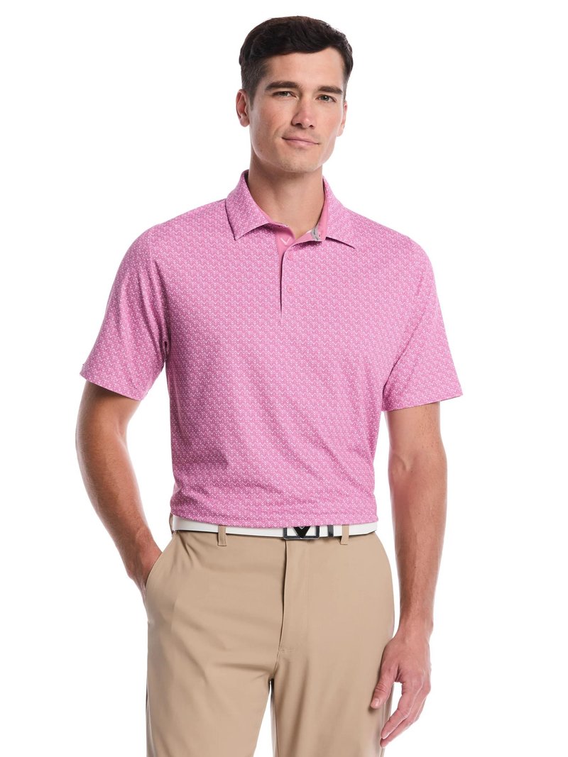 Callaway Timeless Chev Herren Poloshirt, rose bouquet