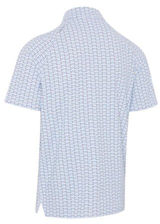 Callaway Albatross Geo Print Herren Poloshirt, bright weiss