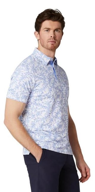 Callaway Chev Botanical Herren Poloshirt, vista blau